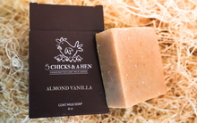 Load image into Gallery viewer, Almond Vanilla Handcrafted Goat Milk Bar Soap
