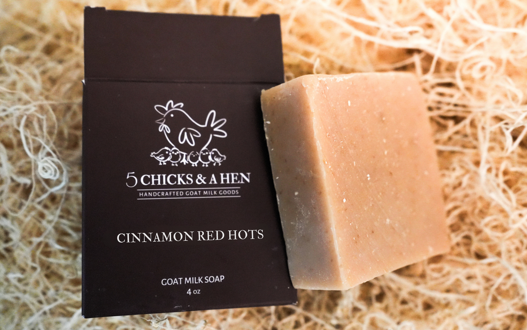 Cinnamon Red Hots Handcrafted Goat Milk Bar Soap