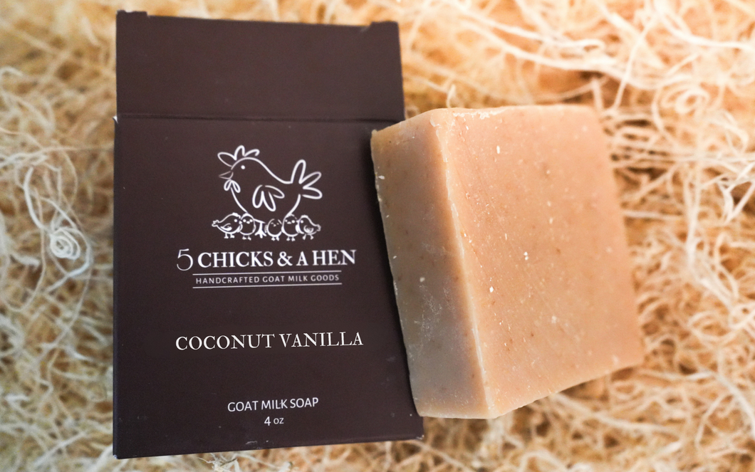 Coconut Vanilla Handcrafted Goat Milk Bar Soap