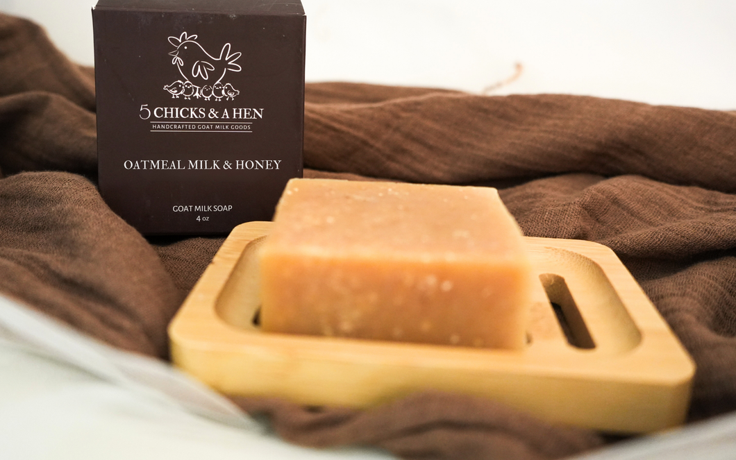 Oatmeal, Milk & Honey Handcrafted Goat Milk Bar Soap