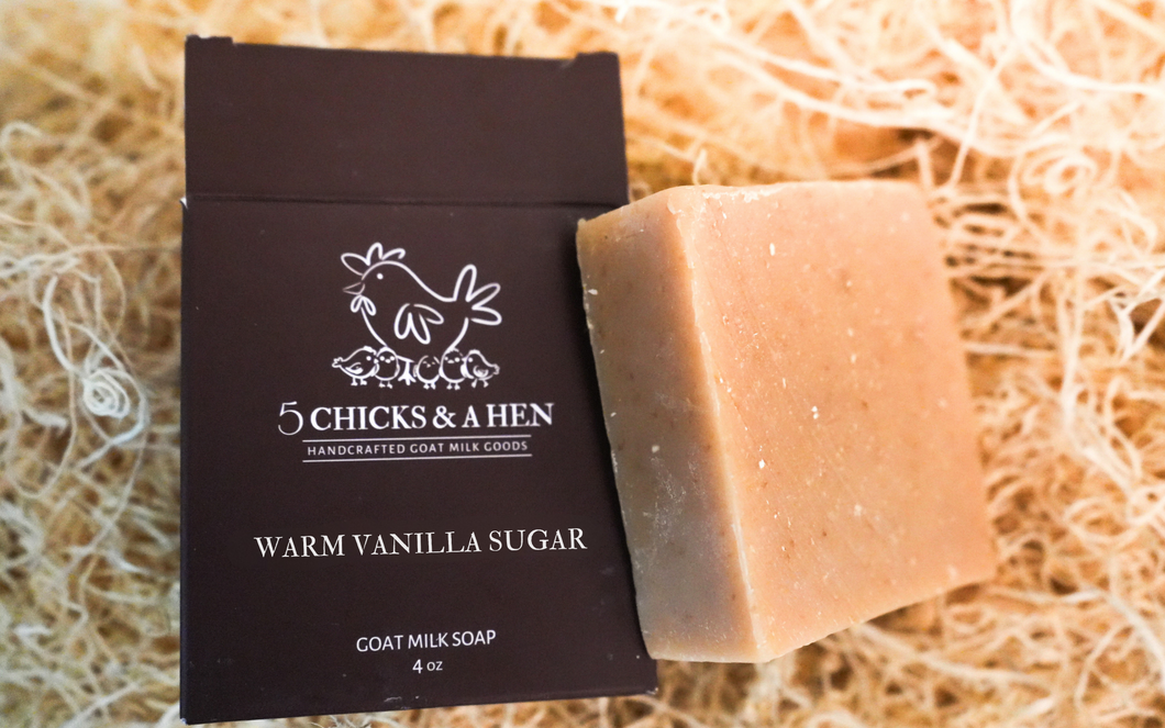 Warm Vanilla Sugar Handcrafted Goat Milk Bar Soap