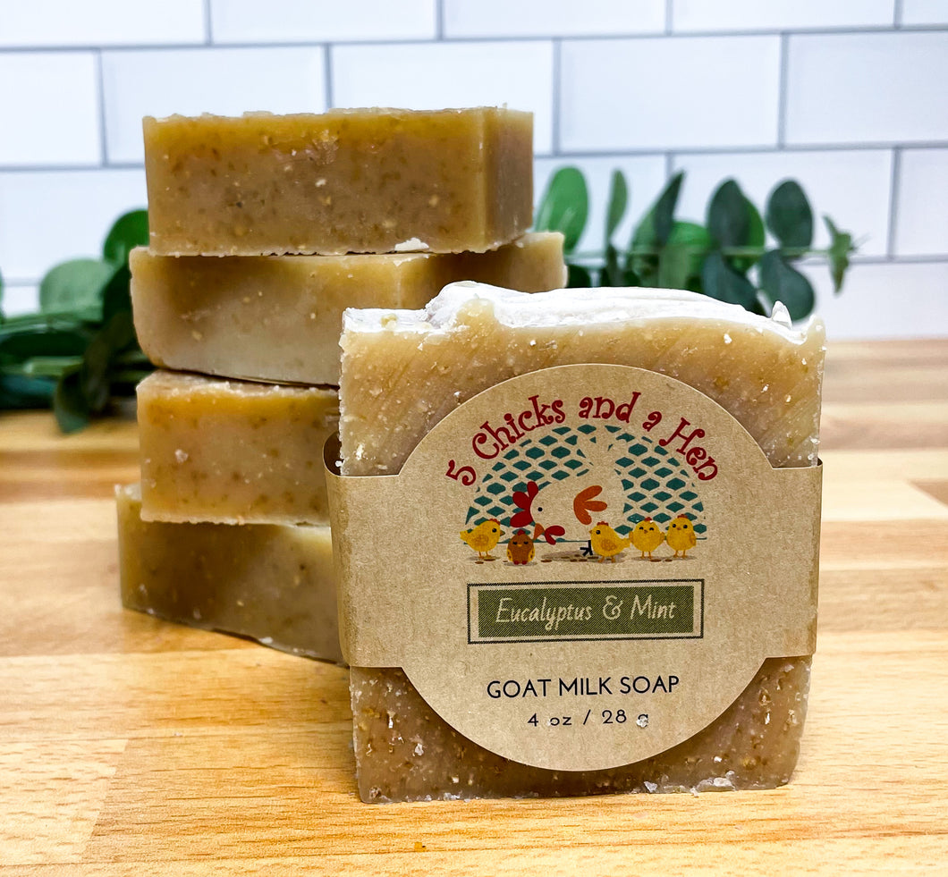 Eucalyptus & Mint Handcrafted Goat Milk Bar Soap