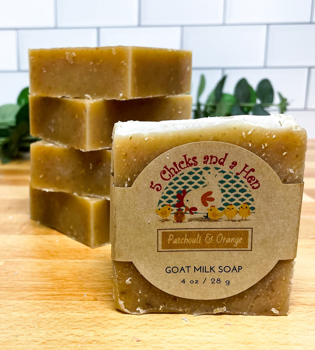 Patchouli & Orange Handcrafted Goat Milk Bar Soap