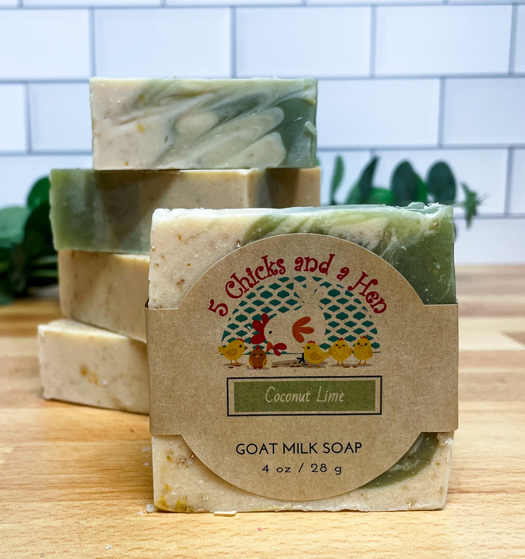 Coconut Lime Handcrafted Goat Milk Bar Soap