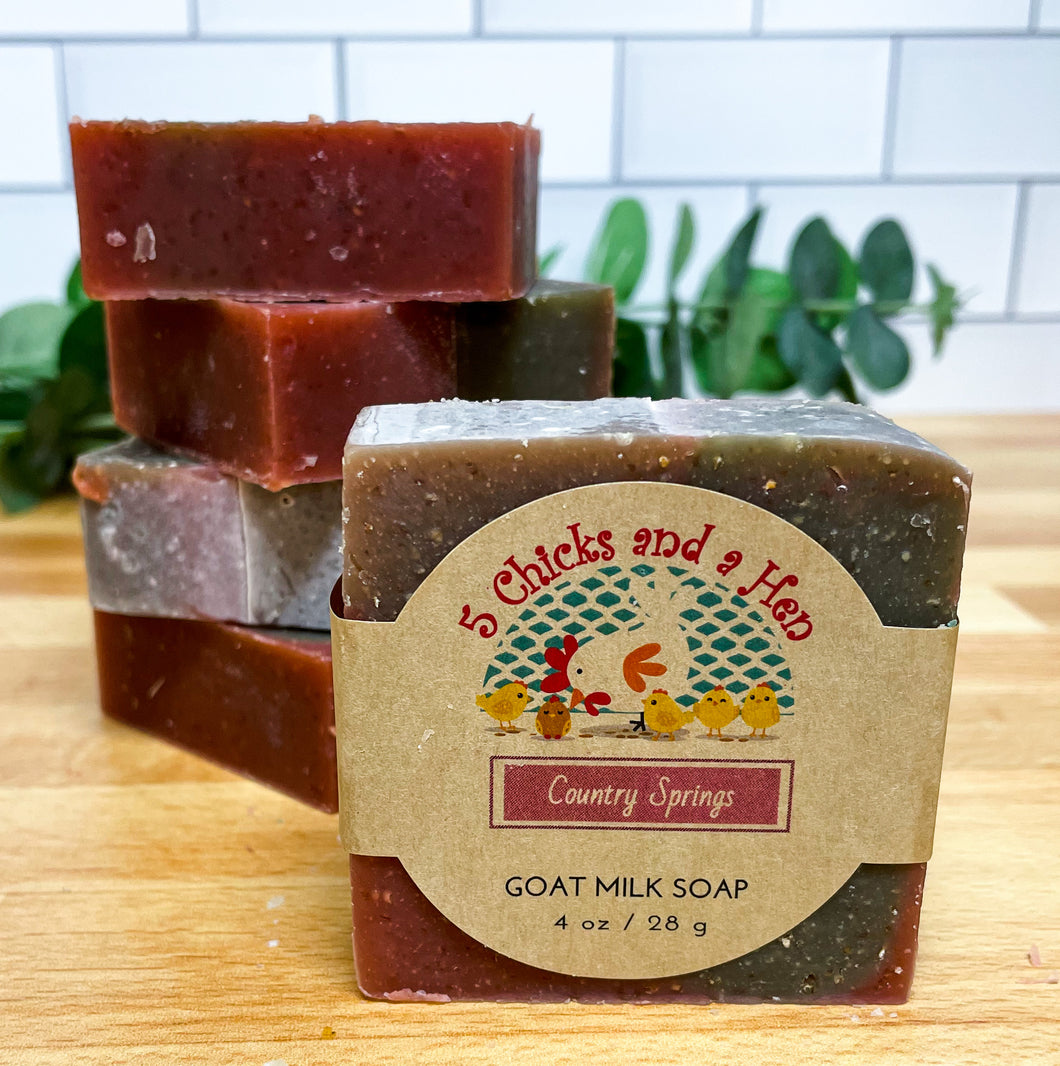 Country Springs Handcrafted Goat Milk Bar Soap