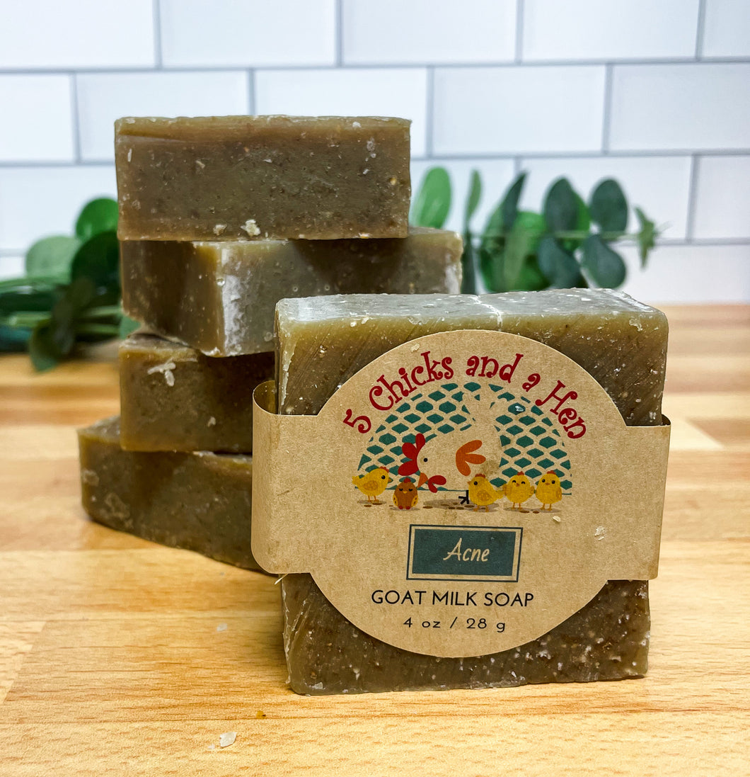 Specialty Acne Handcrafted Goat Milk Bar Soap