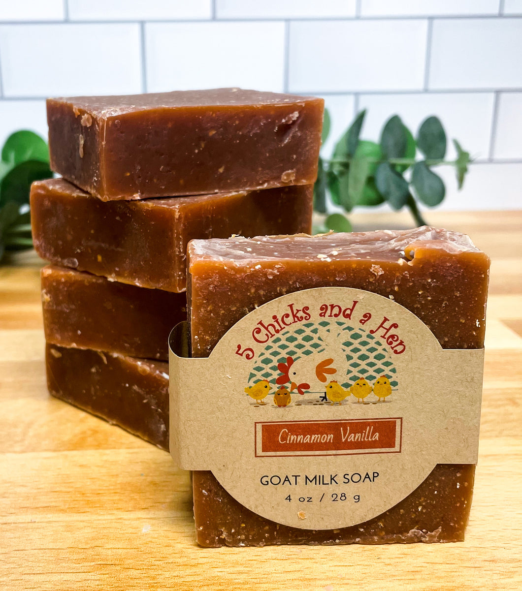Cinnamon Vanilla Handcrafted Goat Milk Bar Soap