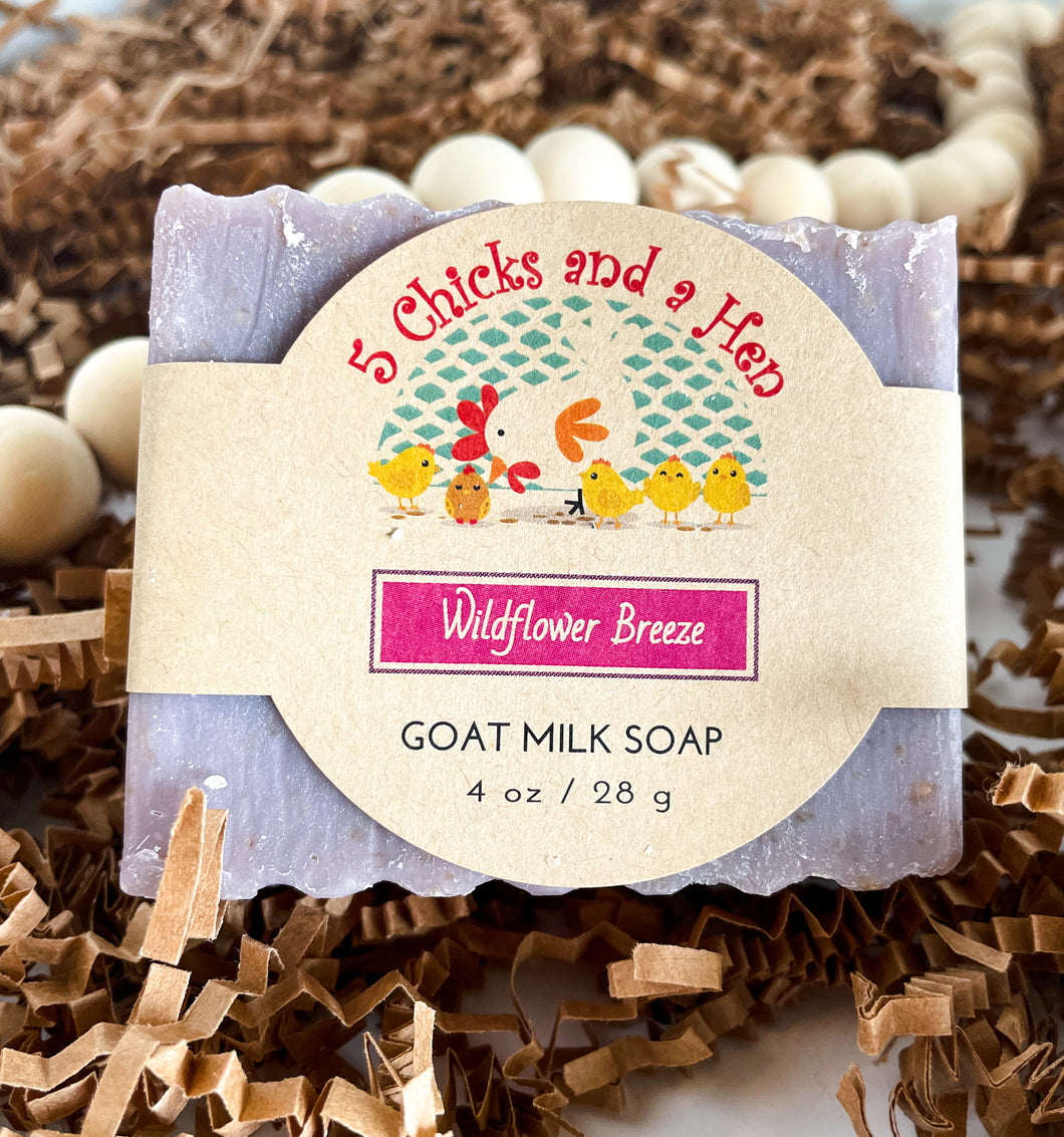 Wildflower Breeze Handcrafted Goat Milk Bar Soap