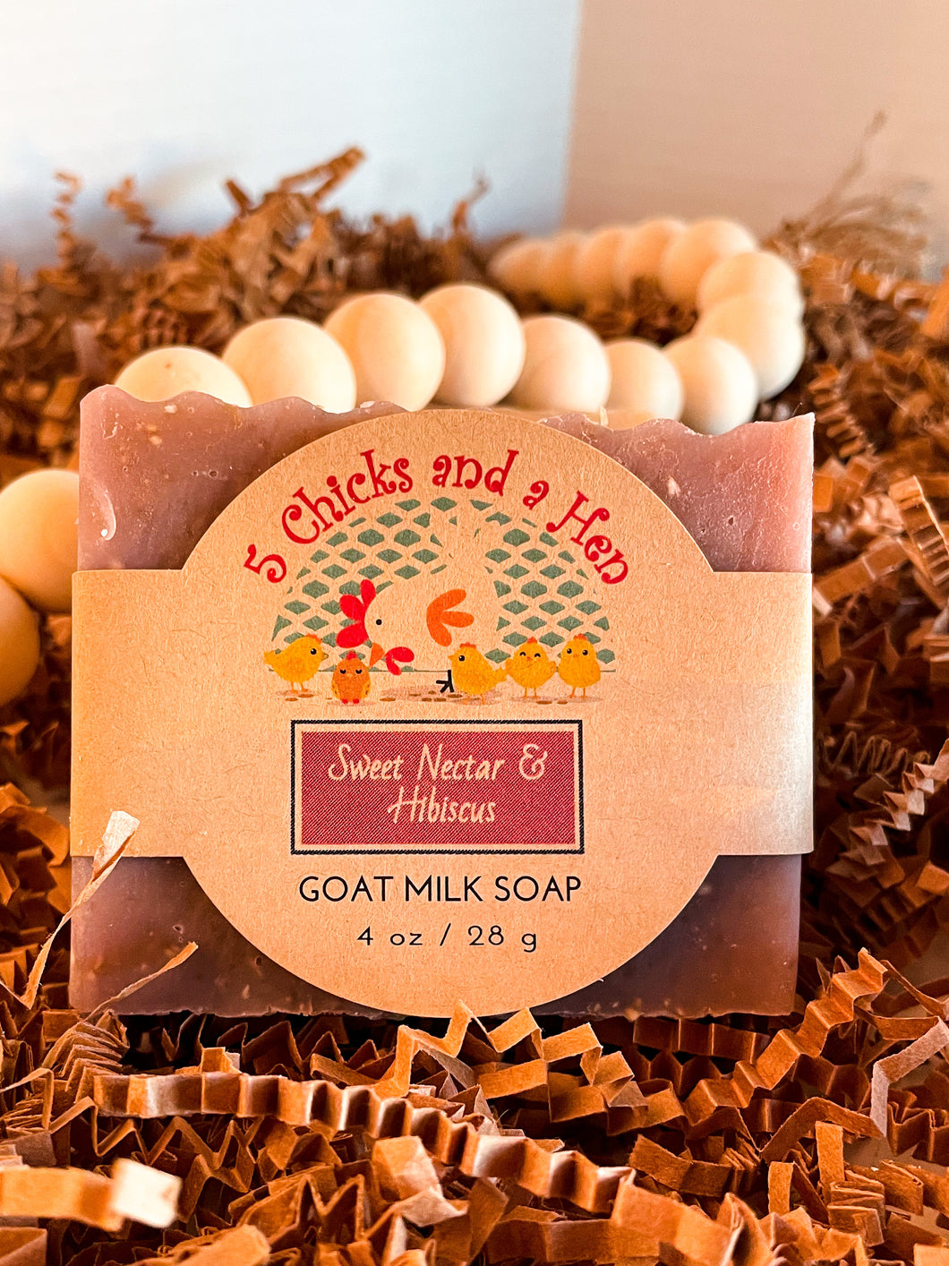 Sweet Nectar & Hibiscus Handcrafted Goat Milk Bar Soap